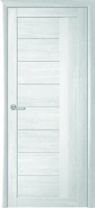 Межкомнатная дверь Albero Мегаполис Марсель, ПО, Эко-Шпон, Кедр снежный, стекло Мателюкс - 90