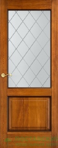 Межкомнатная дверь ПМЦ Ольха Классик Ол13 Стекло фото