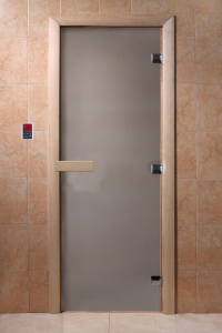 Дверь для бани и сауны DoorWood Теплое утро фото
