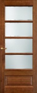 Межкомнатная дверь ПМЦ Ольха Классик Ол44 Стекло фото
