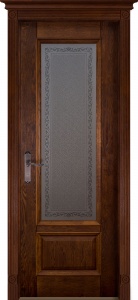 Межкомнатная дверь из массива дуба Ока Аристократ №4 фото